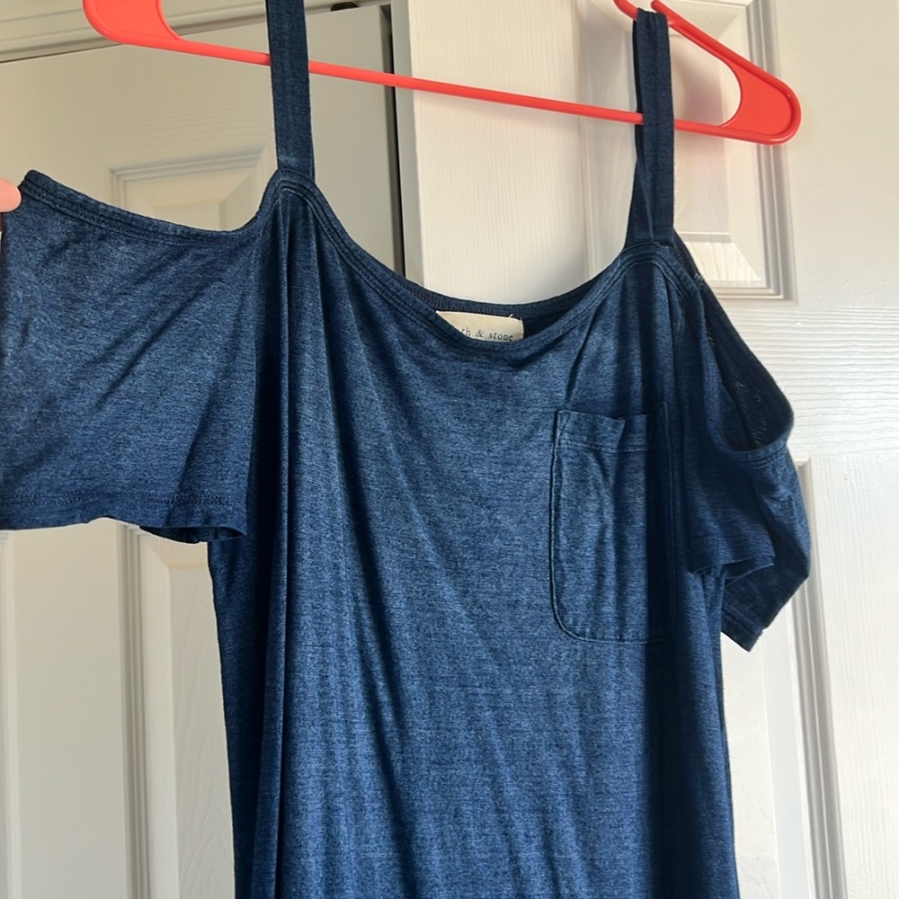 Cloth and Stone blue T-shirt style dress